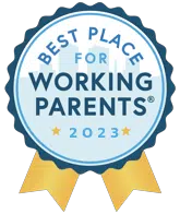 Best Place for Working Parents badge 2023
