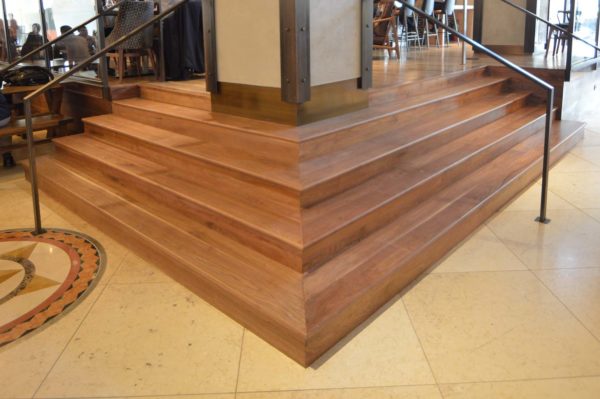 Hilton Hotel Lobby Wood Stairs