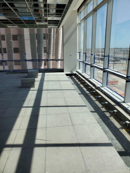 Photo: Raised Access Flooring Installation, phase 1, at the Samsung Facility in Taylor Texas