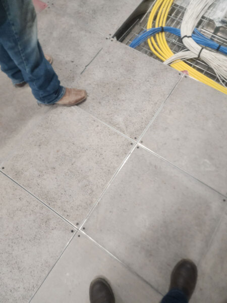 Photo: Raised Access Flooring Installation, phase 1, at the Samsung Facility in Taylor Texas
