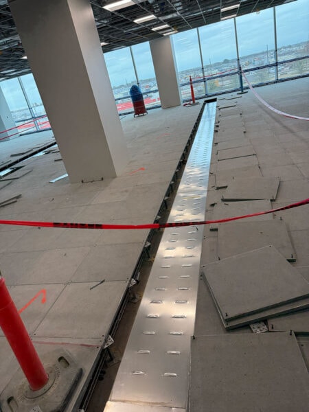 Photo: Raised Access Flooring Installation at the Samsung Facility in Taylor Texas