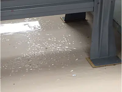 Example of Blistering epoxy coating