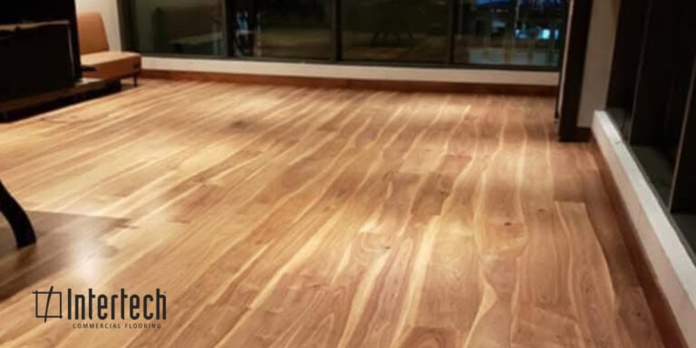 Wood floor in office - wood flooring acclimation